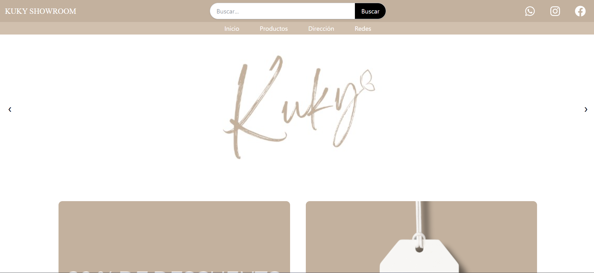 Kuky Showroom — Self-Manageable Website